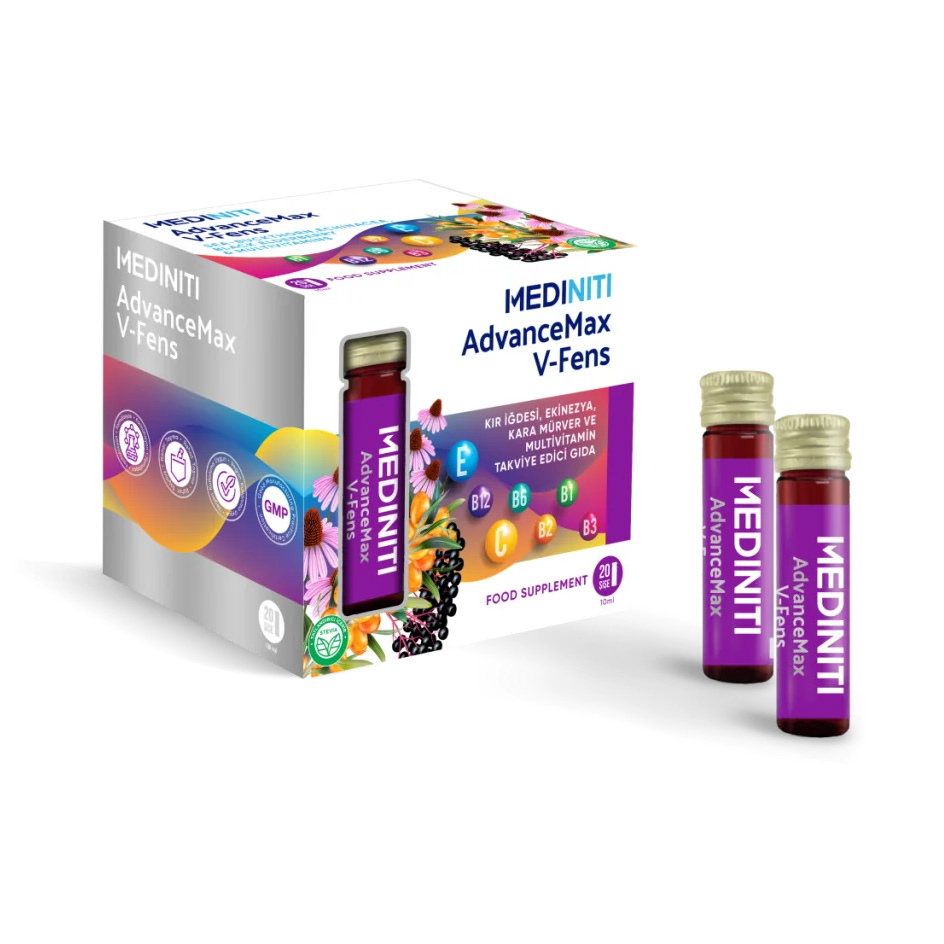 AdvanceMax V-fens K�r I�desi (omega 7), Ekinezya, Kara M�rver I�eren Multivitamin- 20 S�v� Shot �i�e